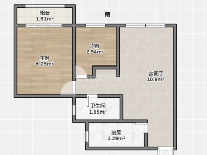 罗西住宅区六组团 2室 1厅 96平米