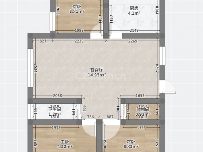 东达锦园 3室 2厅 110平米