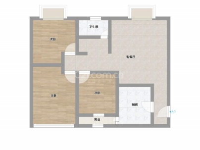 嘉福公寓 3室 2厅 108平米