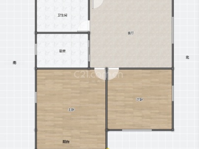 华盖公寓 1室 1厅 73平米