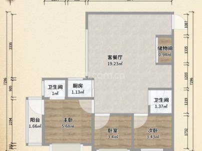 物华大厦 3室 2厅 149平米