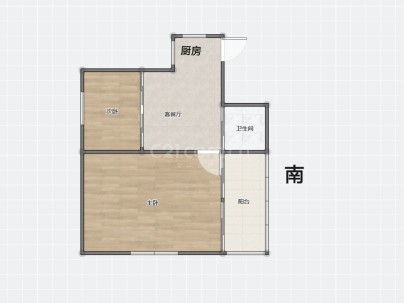 水心李组团 1室 1厅 44平米