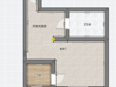 铁道大厦 2室 1厅 66.28平米