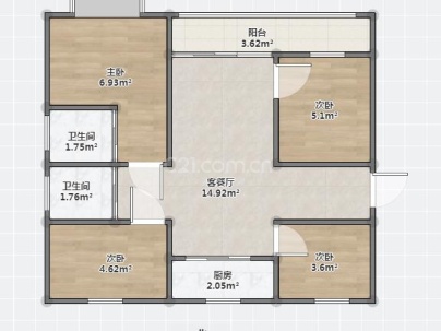 万象府 4室 2厅 139平米