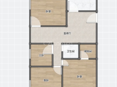 德锦苑 3室 2厅 106平米