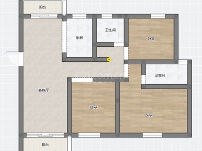 鼎旺家园 3室 2厅 135平米