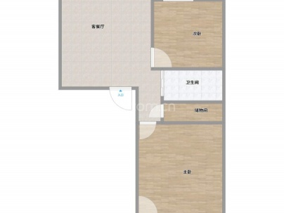 上陡门2组团 2室 1厅 57.02平米