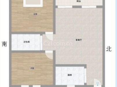 国鸿东海湾（国鸿蓝湾） 2室 1厅 66平米