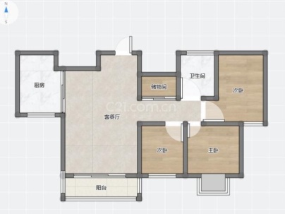 瑶溪住宅区五组团 3室 2厅 89平米