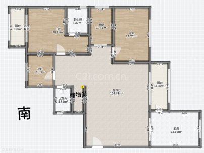 永滨家园 4室 2厅 142平米