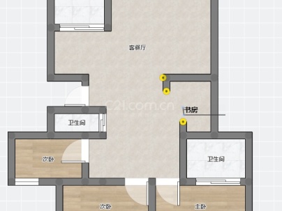 和平大厦 3室 2厅 148平米