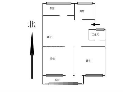 新桥7组团（三浃社区七组团） 3室 2厅 85.5平米