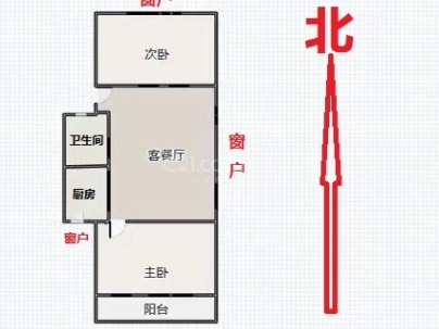 株柏公寓 2室 2厅 70平米
