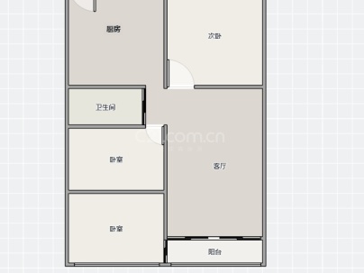 双莲小区(双莲大楼） 2室 1厅 83平米