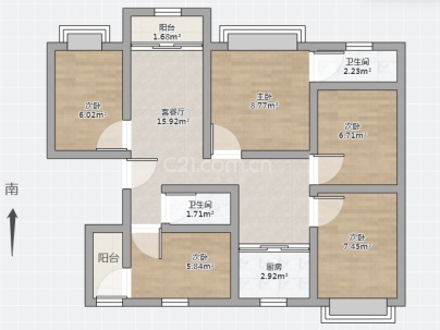 龙兴家园 4室 2厅 170平米