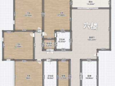 南翔锦苑 6室 2厅 215平米
