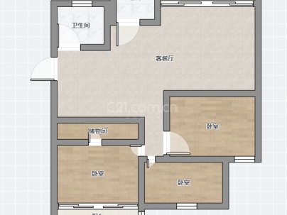 华城公寓 3室 2厅 110平米