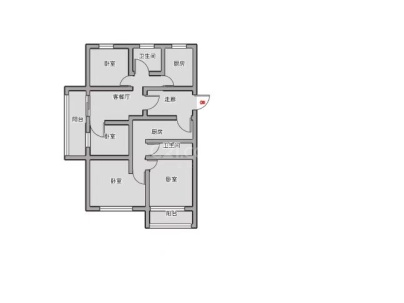 鸿悦园 4室 2厅 161平米