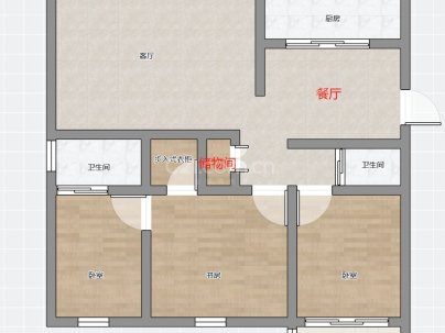 聚景园 3室 2厅 143平米