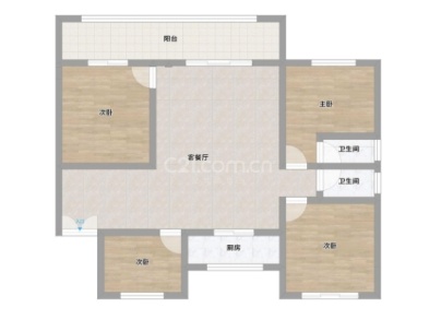 悦珑府（悦珑华庭） 4室 2厅 127.61平米