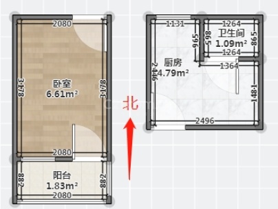 三中后巷 1室 1厅 40平米