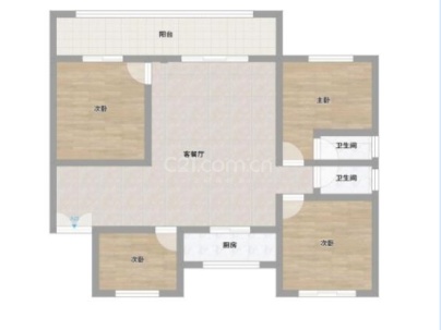 悦珑府（悦珑华庭） 4室 2厅 127平米