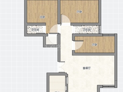 兴和家苑 3室 2厅 123.6平米