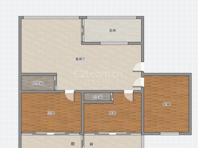 永楠公寓 3室 2厅 120.8平米