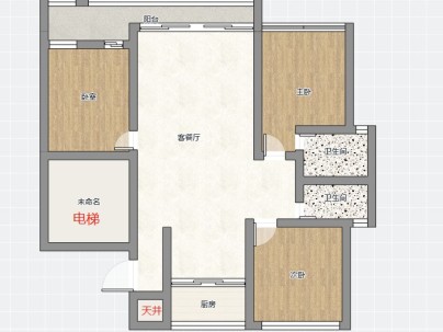 双景佳园 4室 2厅 132平米