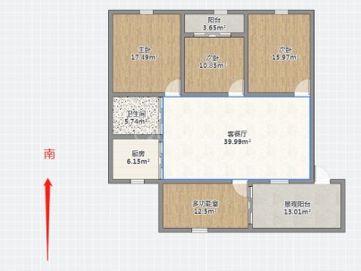 双莲小区(双莲大楼） 3室 2厅 104平米
