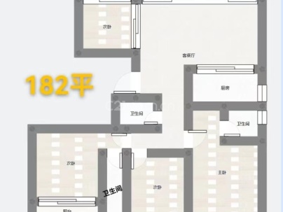 华润置地九悦 4室 2厅 182平米