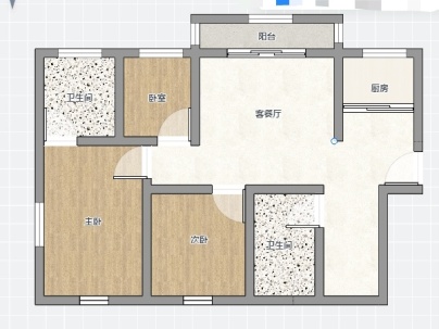 雪景公寓 3室 1厅 137平米