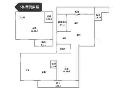 江峰阁（金地瓯江峯汇） 5室 3厅 196平米