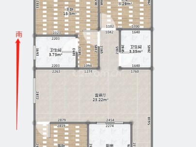 风韵妍庭 3室 2厅 105平米