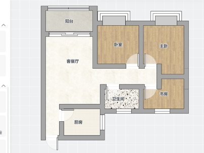 正和景园 2室 1厅 88平米