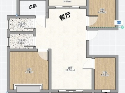 南瓯嘉园一组团 4室 2厅 140平米