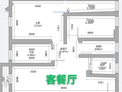 奥体城熙园 3室 2厅 89平米