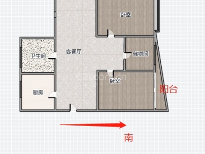云泰锦园 3室 2厅 108平米