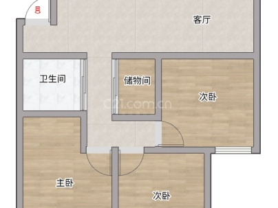 横河南新村 3室 2厅 103平米