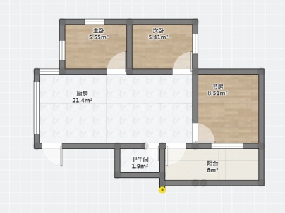 茶厂宿舍 3室 2厅 81.99平米