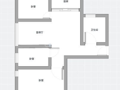 吴滨景园 3室 2厅 107.31平米