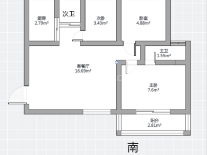 石坦大厦 3室 2厅 131平米