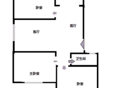 竹园 3室 2厅 85平米