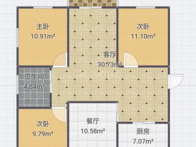 东港小区 3室 1厅 127平米