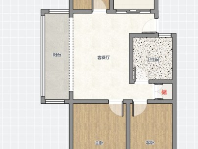 下吕浦6区闻莺 3室 2厅 77.1平米