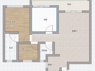 望悦江庭（开发区西单元C-16地块） 3室 2厅 103平米