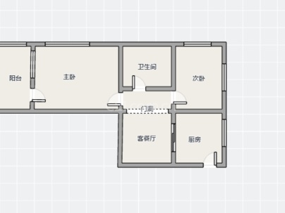 荷花公寓 2室 2厅 59平米