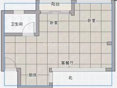 江宸润园 2室 1厅 80平米