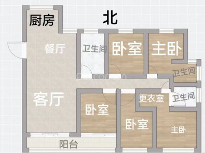 聚悦江庭（开发区西单元D-06地块） 5室 2厅 172.79平米
