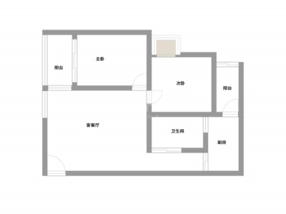 双桂小区 2室 1厅 78平米